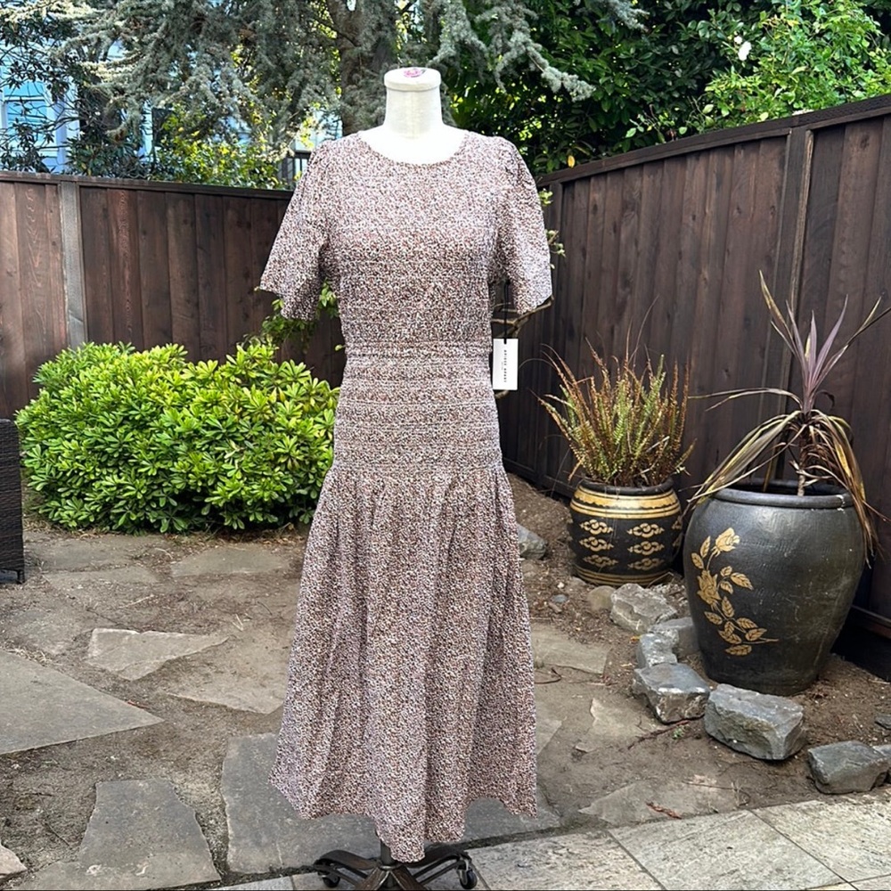 Apiece Apart Floral Patterned Maxi Dress